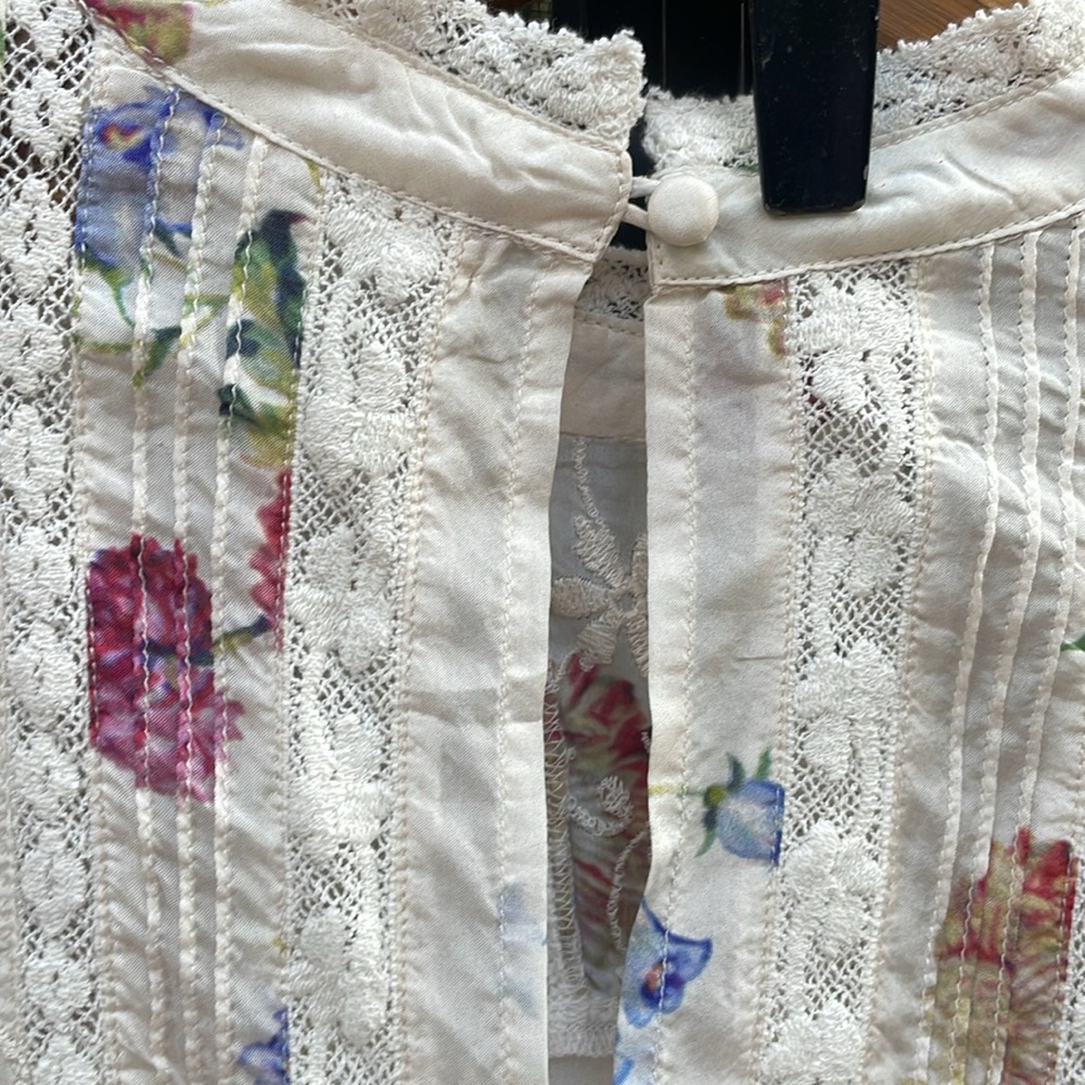 Floral Lace Ruffle Mini Dress - Picture 8 of 11